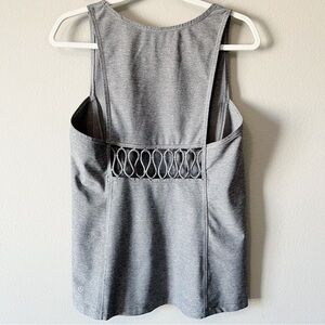 Lululemon Sweaty or Not Tank Top Heathered Slate Gray Size 4?